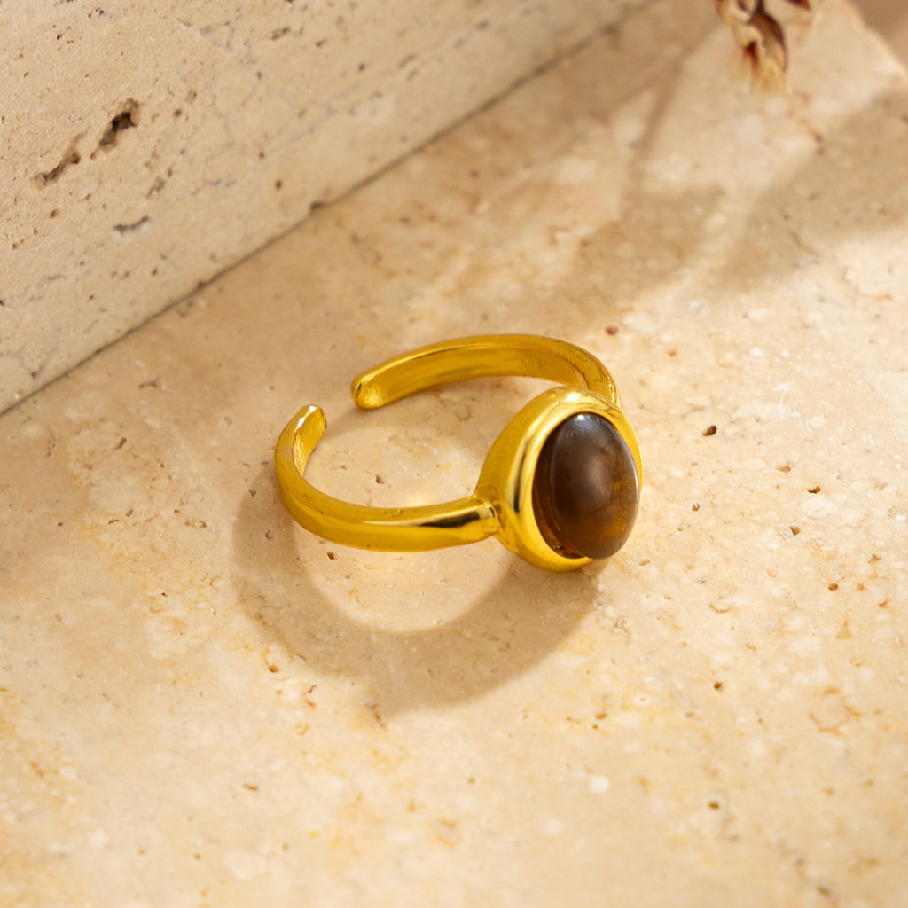 Alloy Adjustable Toe Ring with Synthetic Gemstone