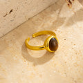Alloy Adjustable Toe Ring with Synthetic Gemstone